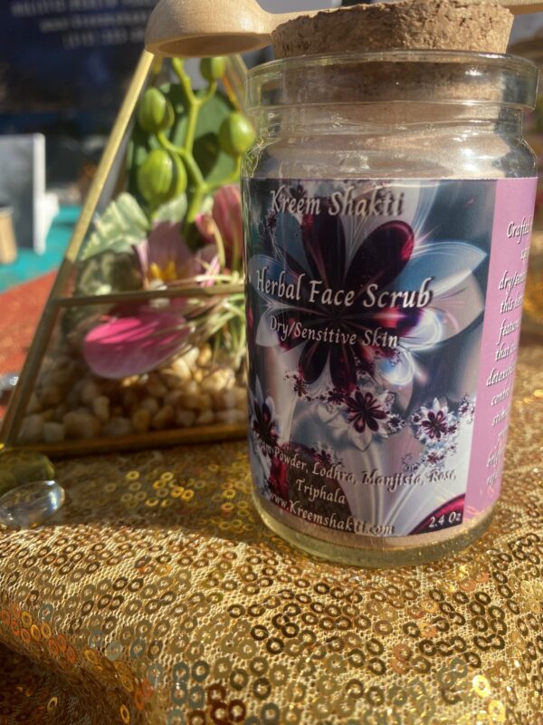 Dry/Sensitive Skin Herbal Face Scrub - Image 3